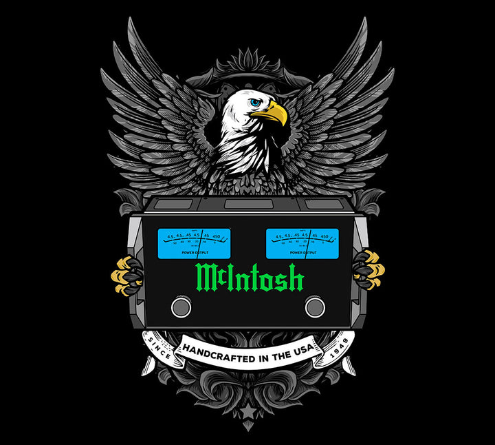 McIntosh Amplifier with Bald Eagle Hoodie